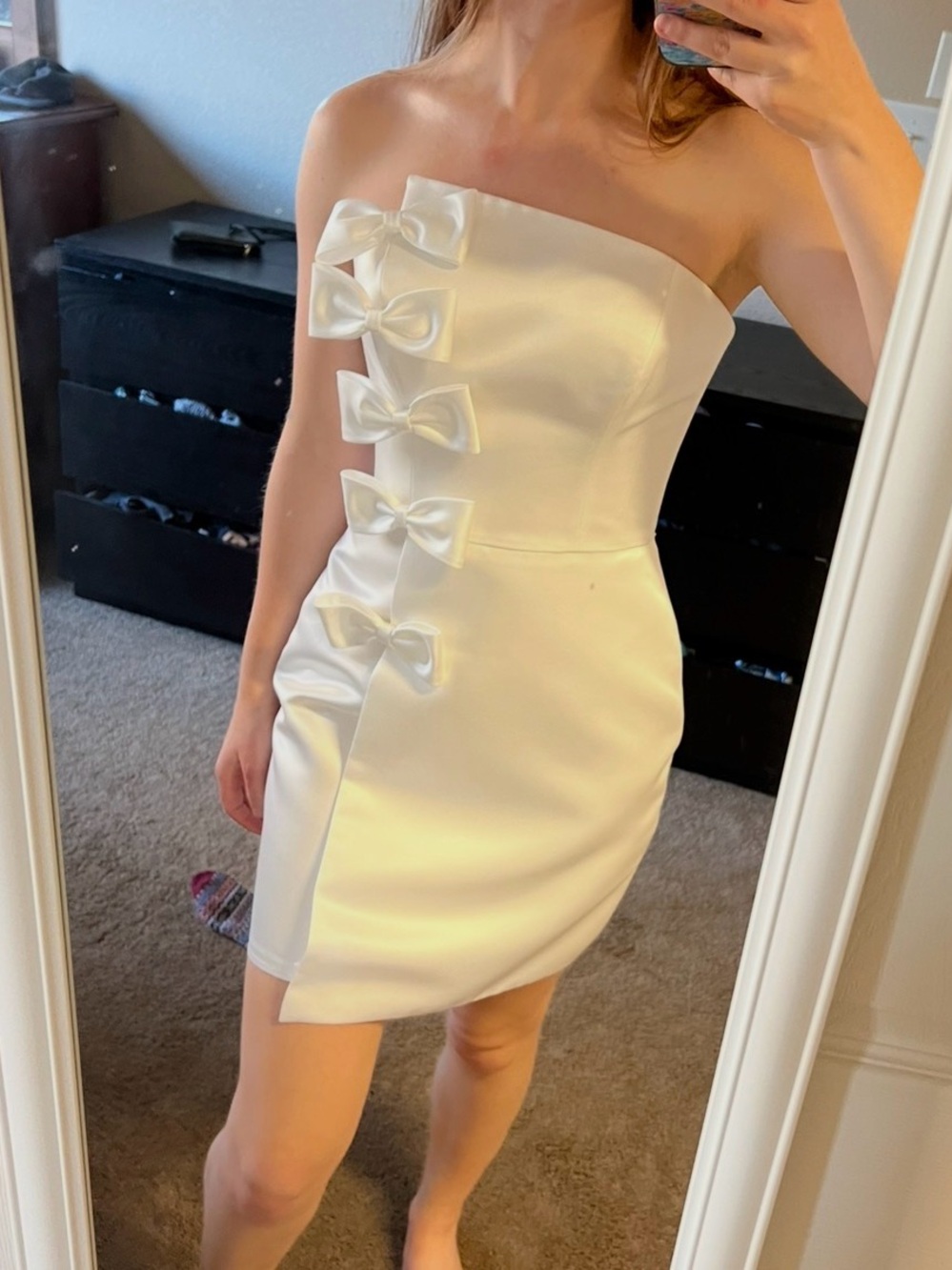 Justin Alexander one of a kind Mini Bridal dress